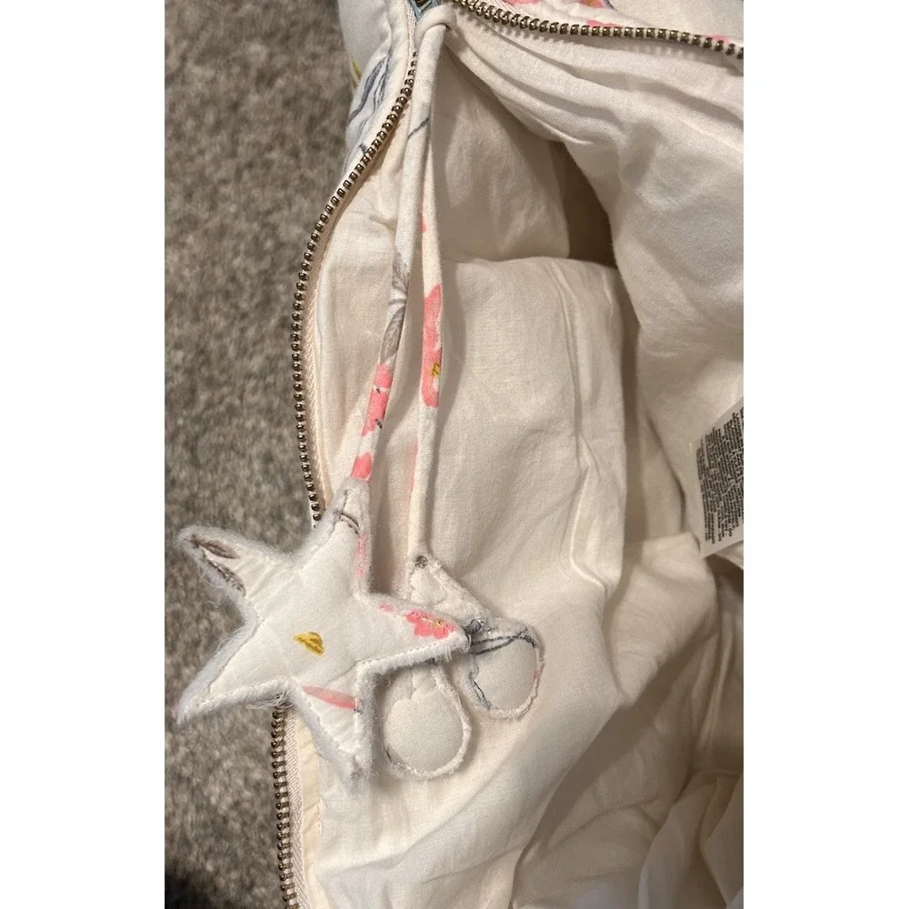 Bonpoint Liberty Floral Quilted Pillow Backpack Girls Pink Cotton Rare